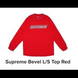 red long sleeve supreme shirt